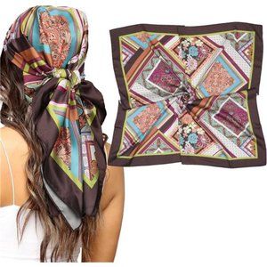 Silk large head Scarf for Women